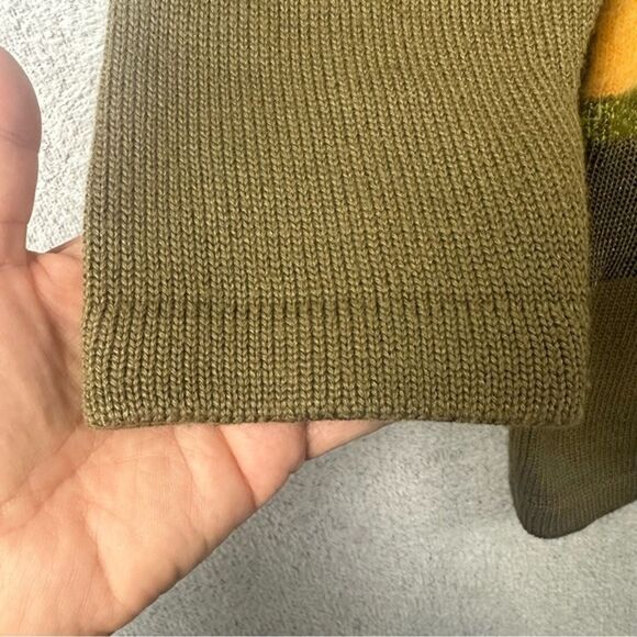 VTG Connie A Lee Wool Blend Safari Sunset Grandmacore Sweater Size M/L - Picture 7 of 11